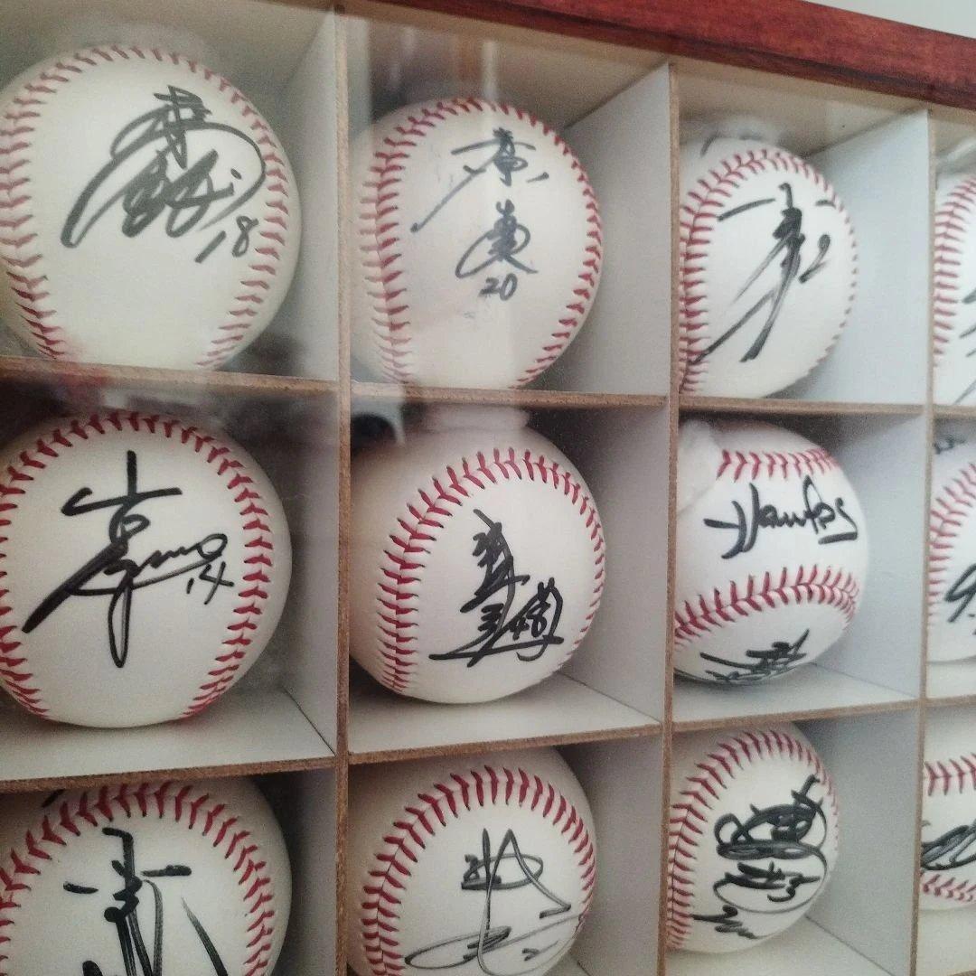 NPB選手サインボール24個セット+自家製アクリルボールケース