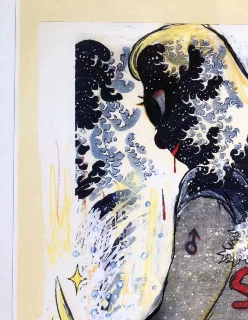 奈良美智サイン入り版画　限定カラー版画