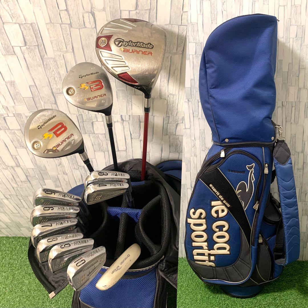 テーラーメイド バーナー メンズゴルフクラブセット12本 大人気ルコックバッグ付