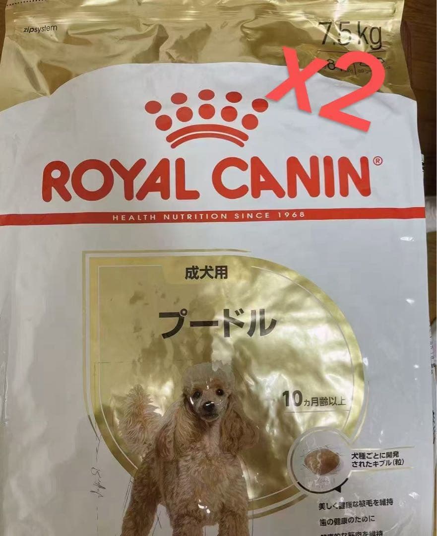 CANIN 成犬用プードル ドライフード 7.5kg x2