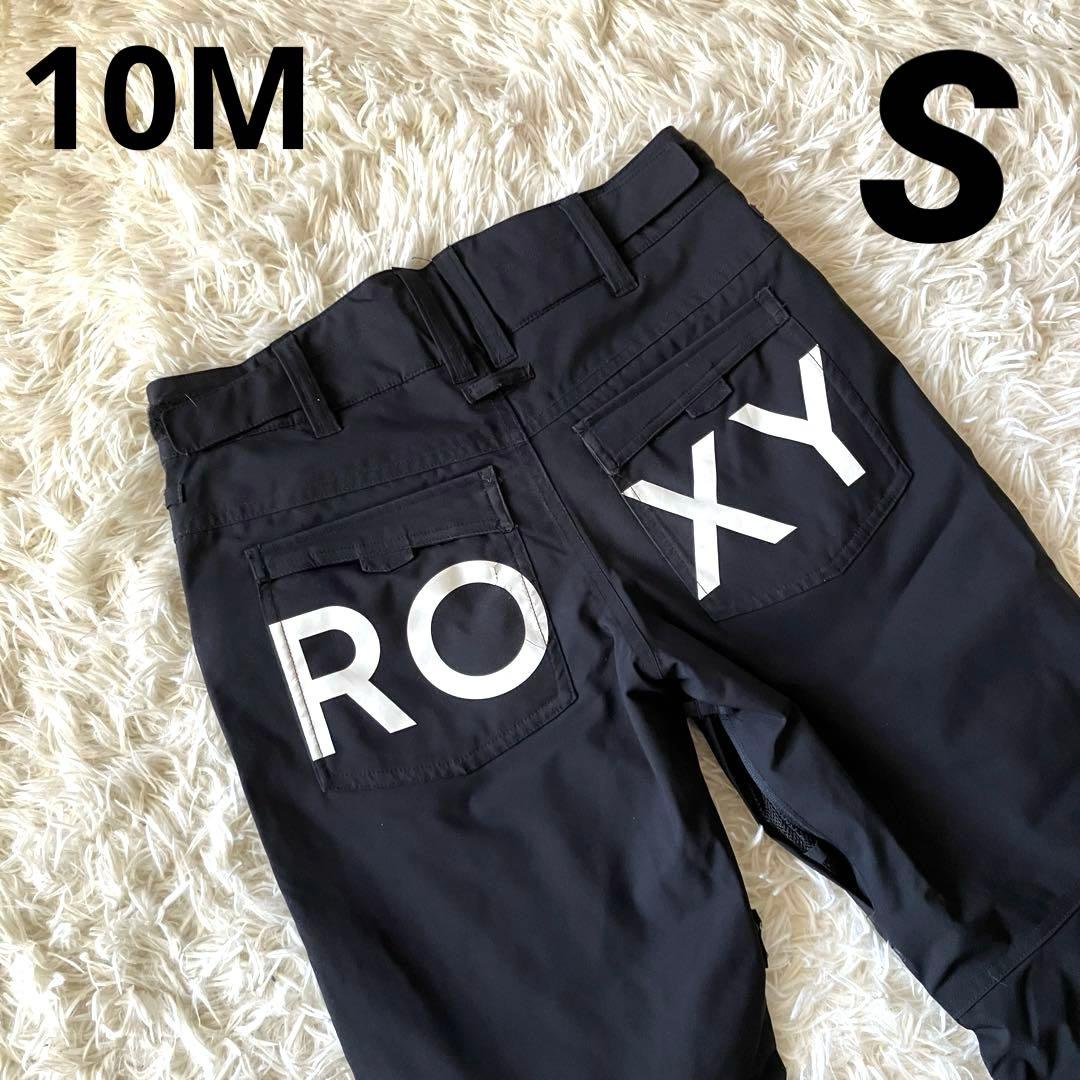 #10M✨ROXY✨スキーウェア パンツ レディースS ヒップロゴ ブラック