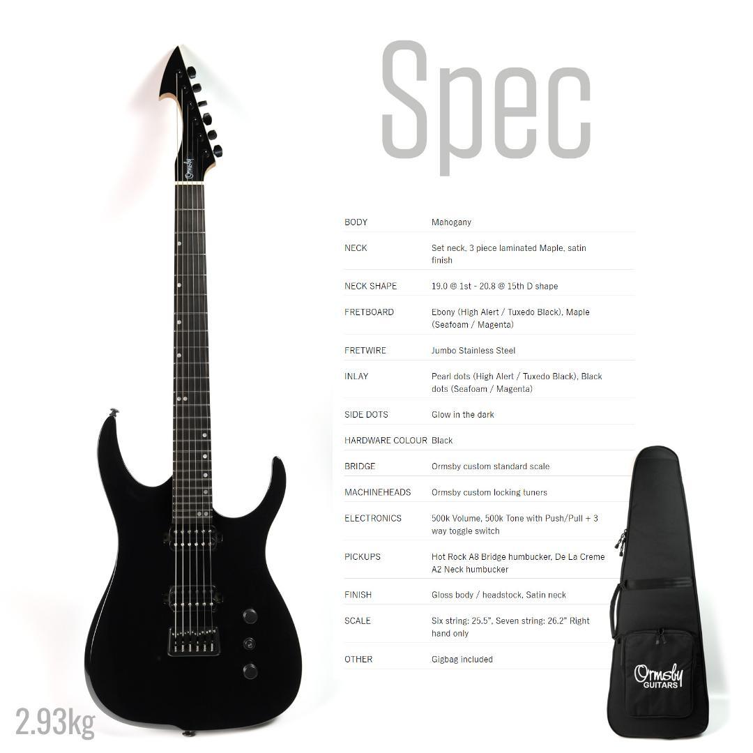 Ormsby HYPE G6 STD MH TB 6弦 ブラック 2.93kg