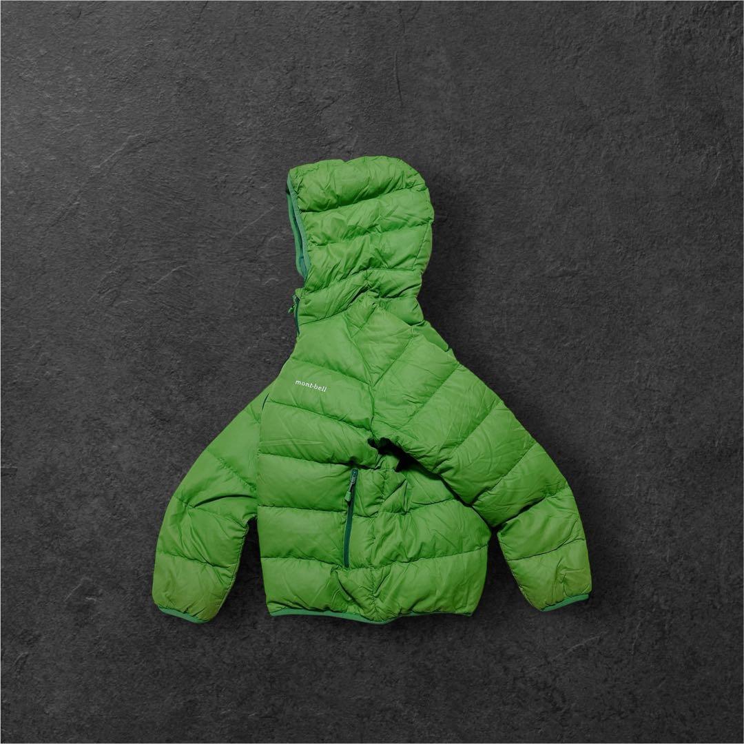 s*a様 y2k 短丈 モンベル down jacket parka グリーン