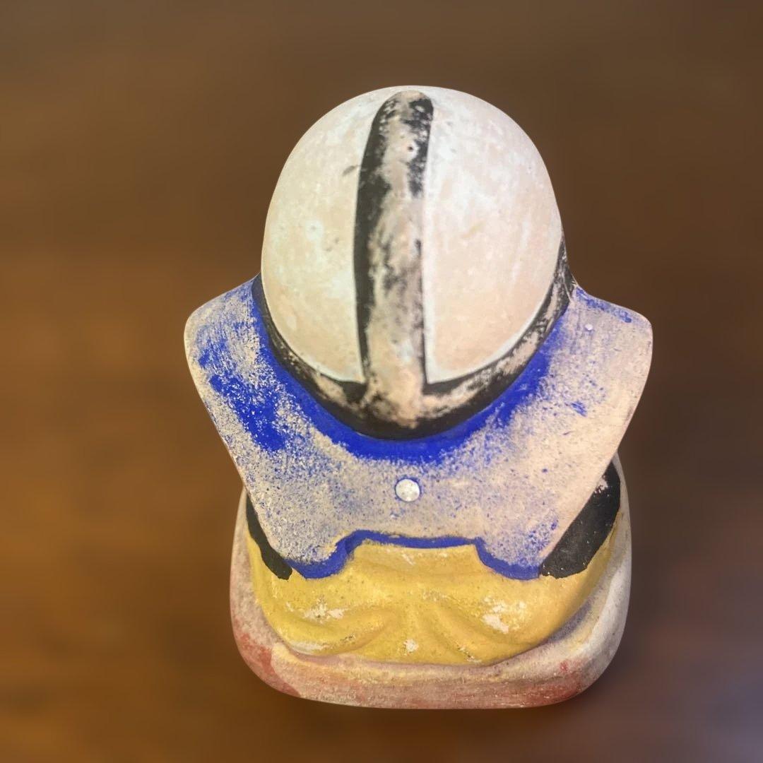 西郷どん似のジャンボ福助(当時物) ＆　可愛らしいミニ福助の2点セットです。