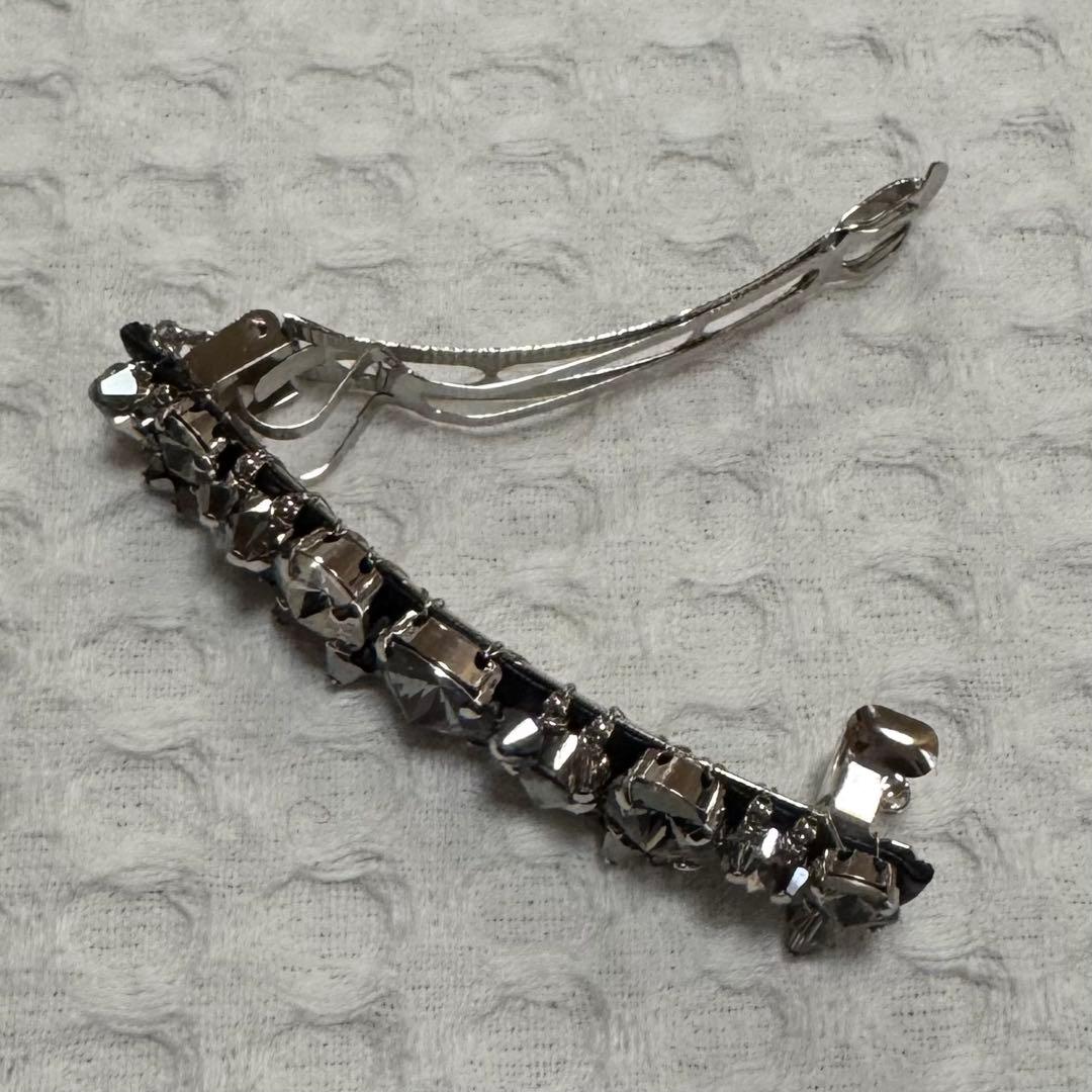 コンプレックスビズ レディアリーストーン バレッタ ブラックミックス