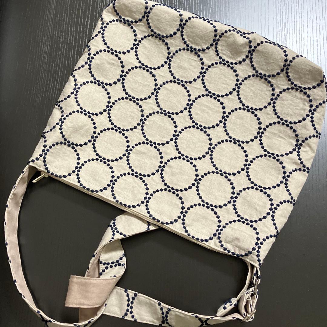 g)ミナペルホネン☆ハンドメイド ショルダーバッグ大(tambourine)