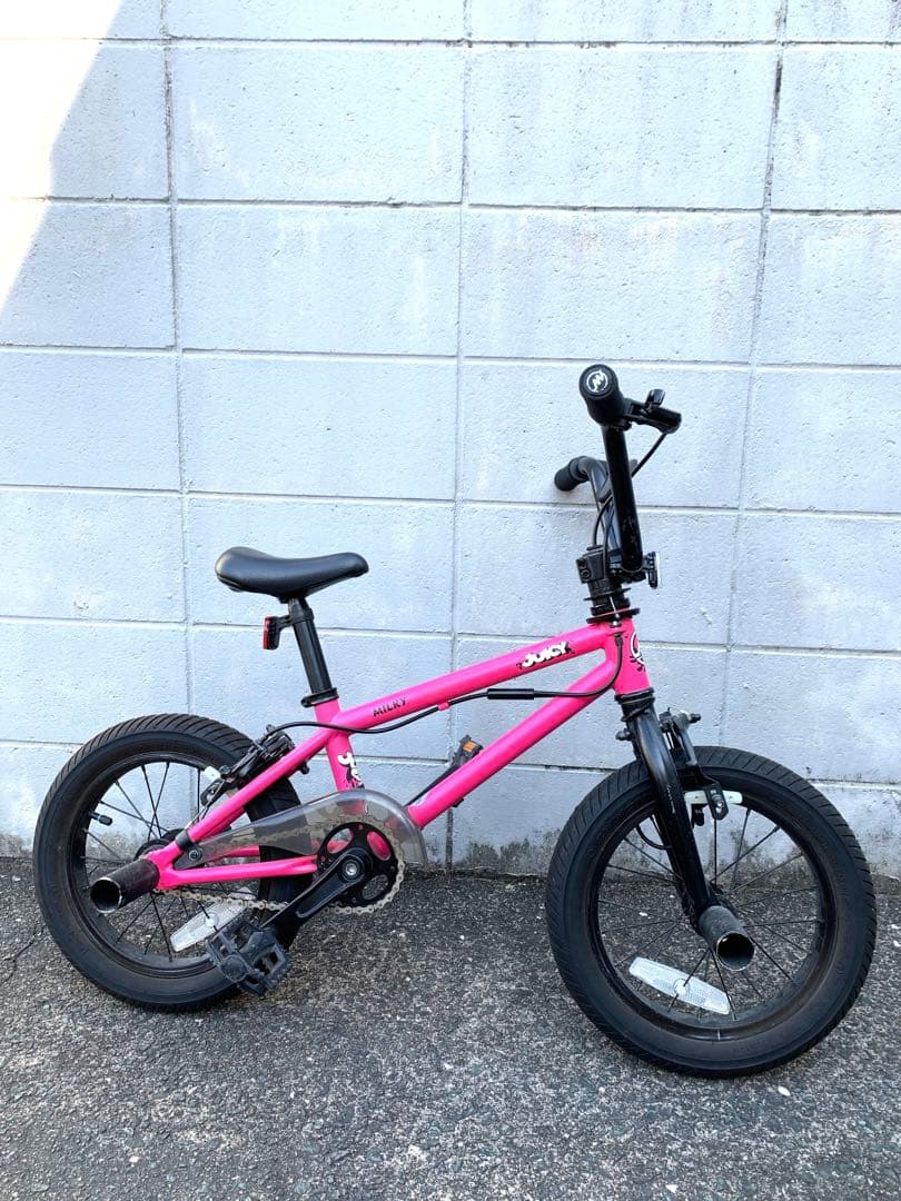 JUICYピンク BMXバイク　MOTEL WORKS 14インチ