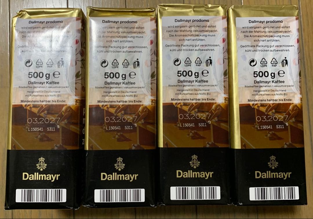 Dallmayr prodomo コーヒー粉　500g×4袋