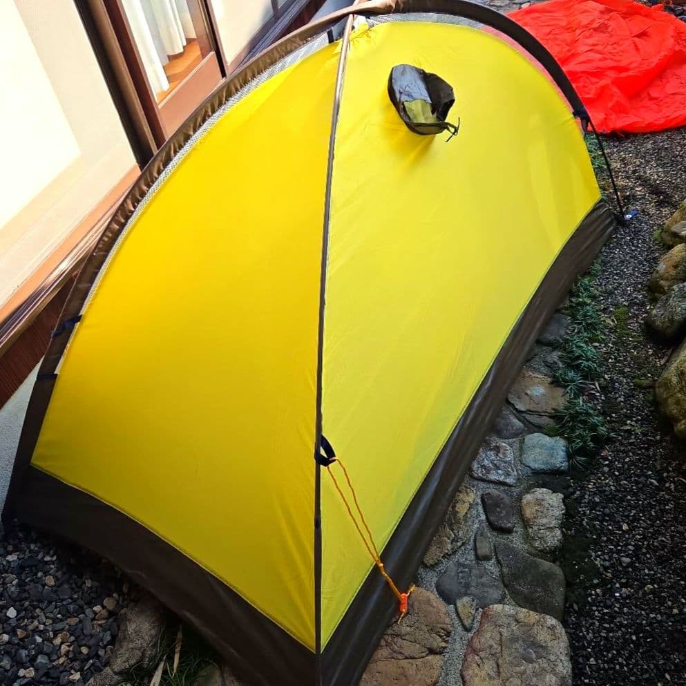 RIPEN ドーム型山岳テント イエロー/ブラウン