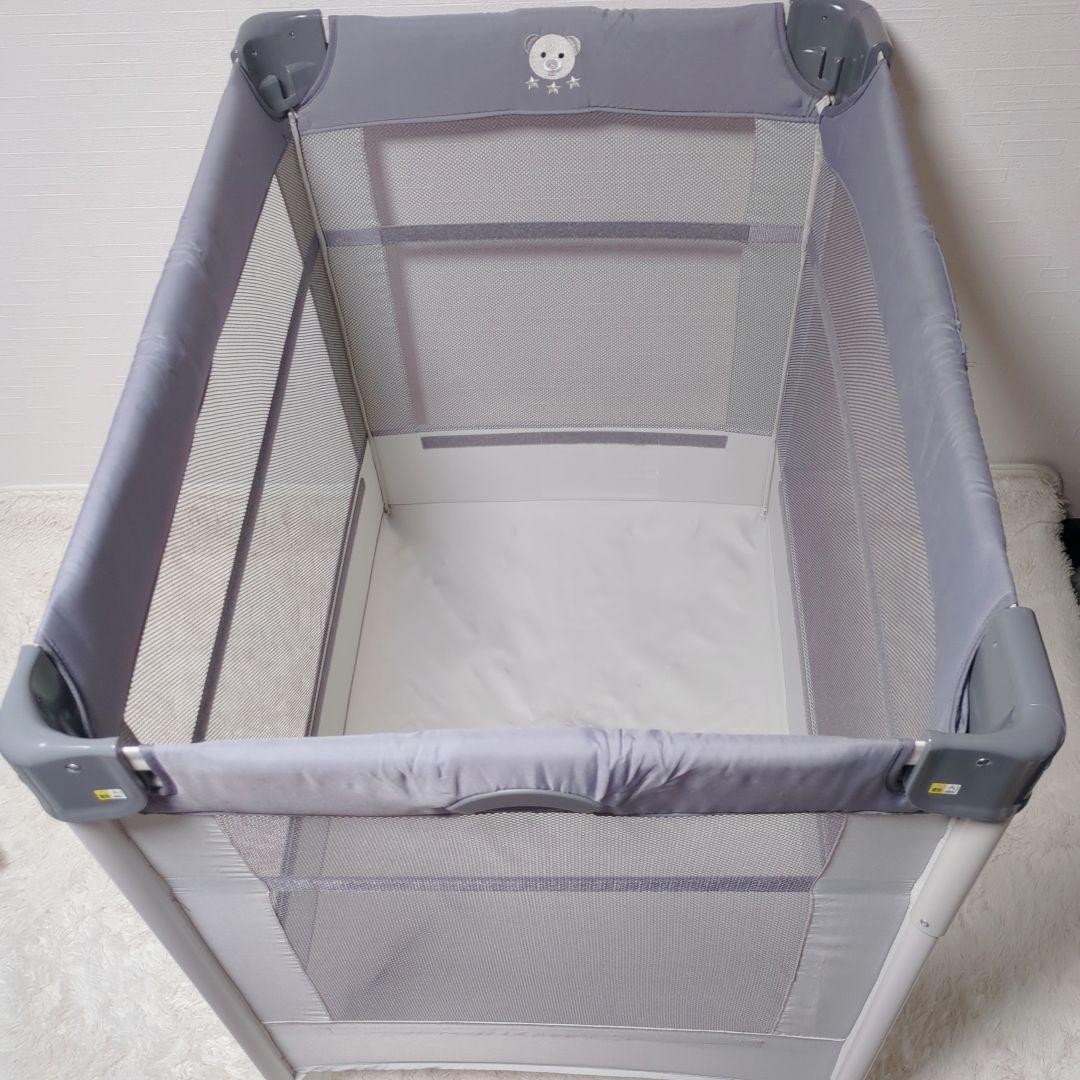 アップリカ ココネルエアーAB ベビーベッド グレーベアー