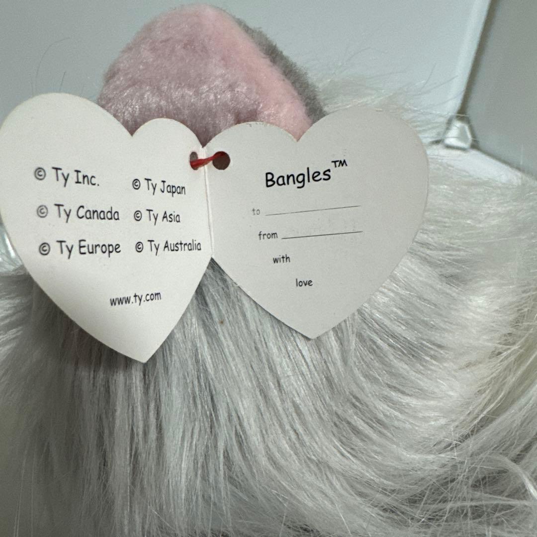 Ty グレー猫 ぬいぐるみ 長毛 バディーズ