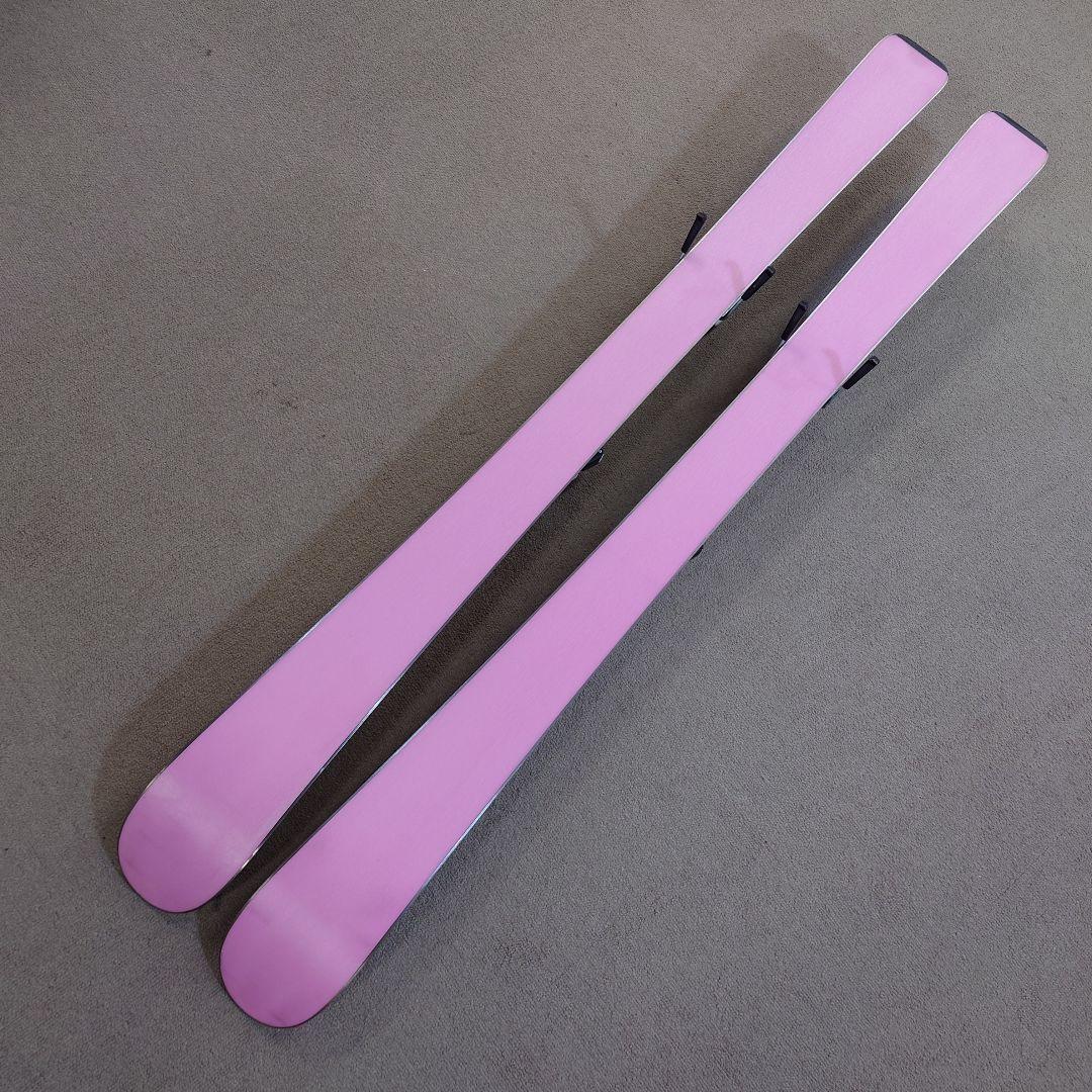 滑れる状態で発送 使用済みジュニアスキー120cmブーツ23cm ポールはおまけ