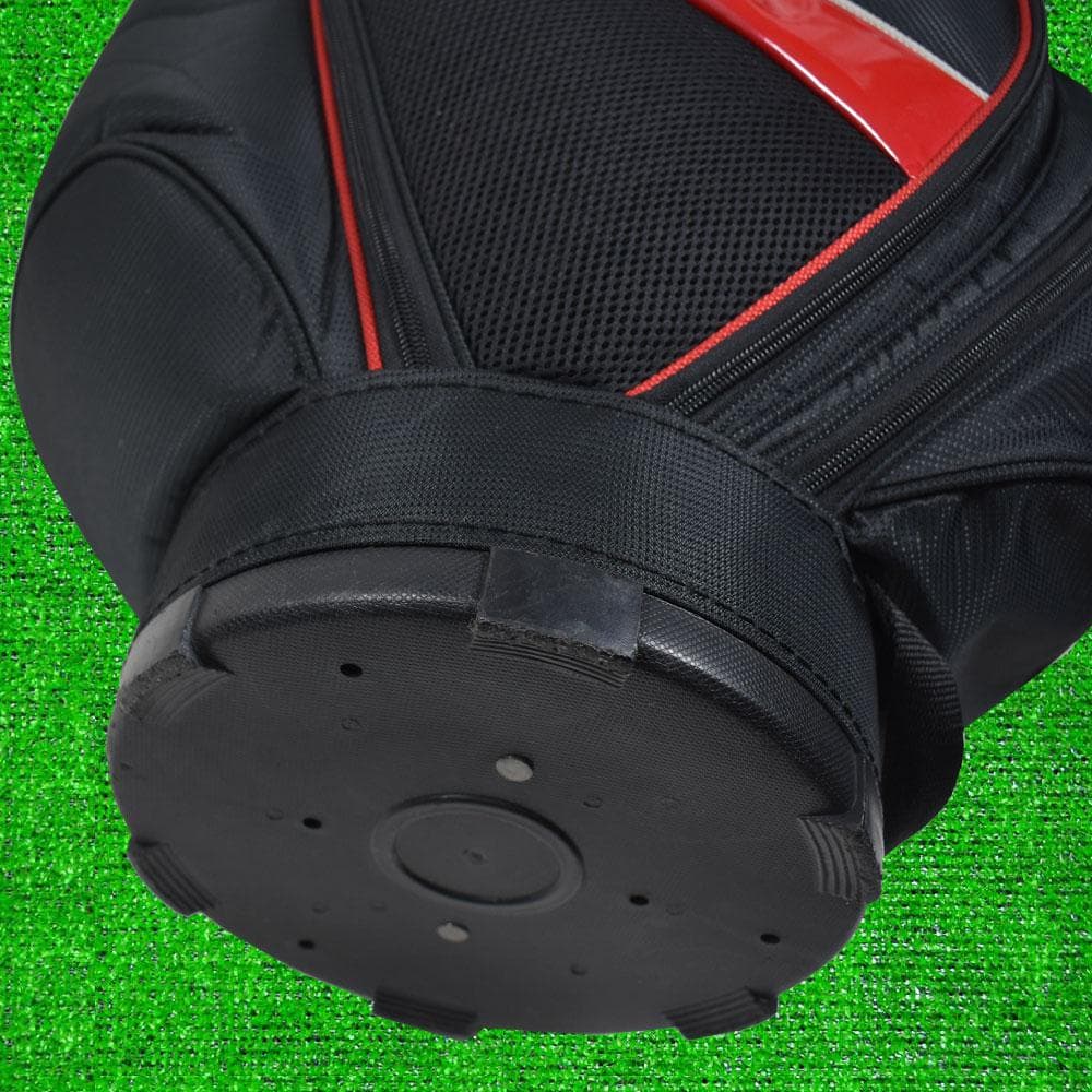 MIZUNO/ズノ ゴルフ 軽量キャディバッグ９型【ブラック/レッド】美品！