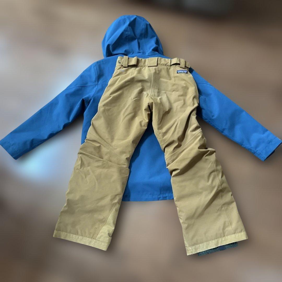 patagonia スキーウェア Mサイズ 青 ベージュ