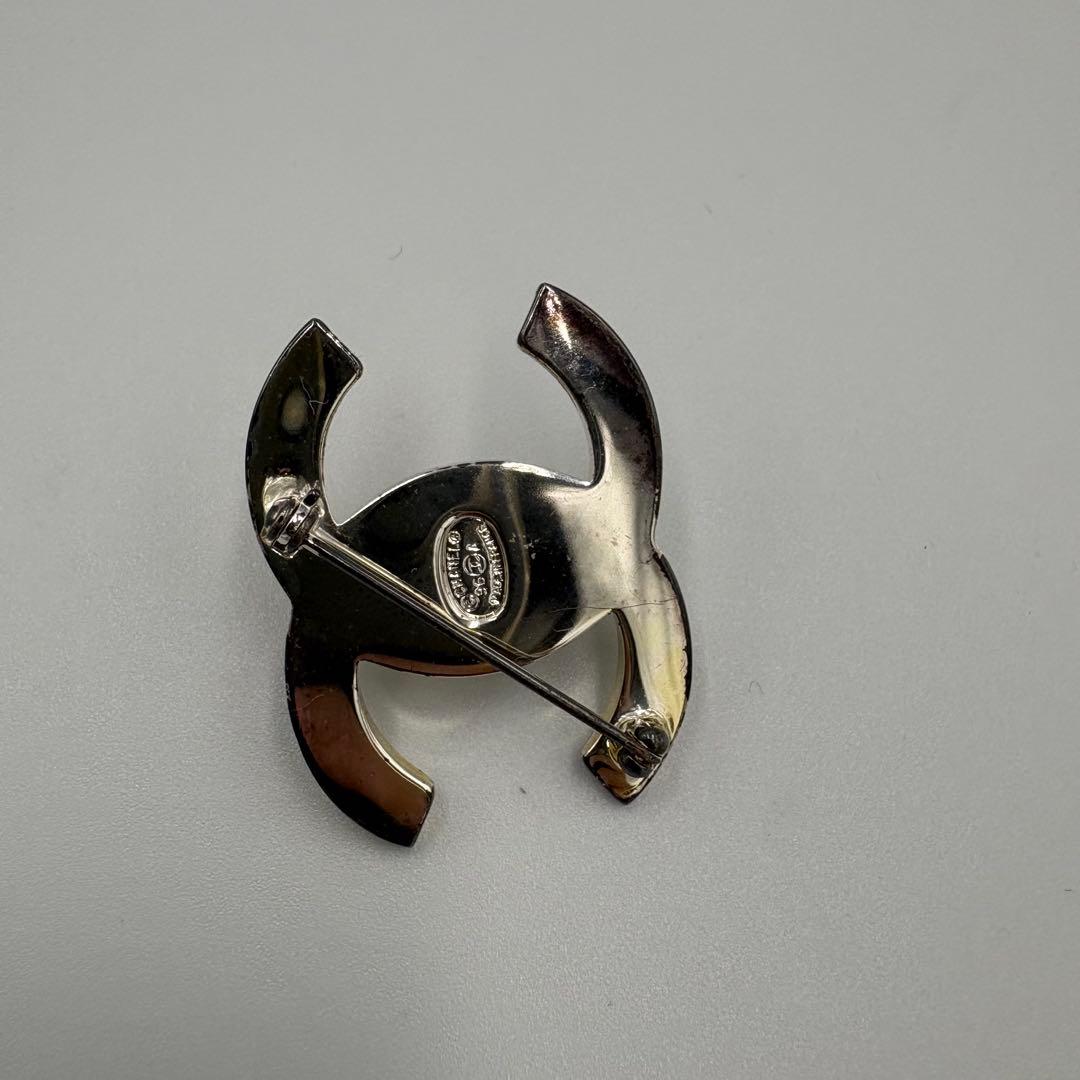 96A CHANEL シャネル ターンロック ココマーク ブローチ