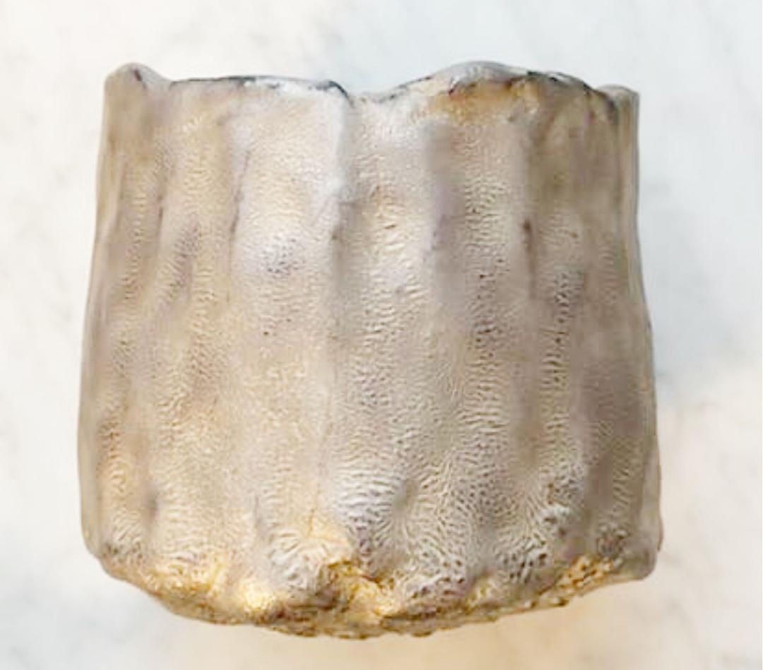 【人気・一点物】青木良太　銀瓷手捏少服茶盌