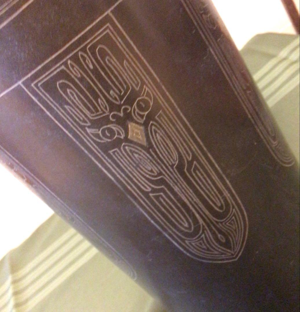 アンティーク　唐銅　花器　壺