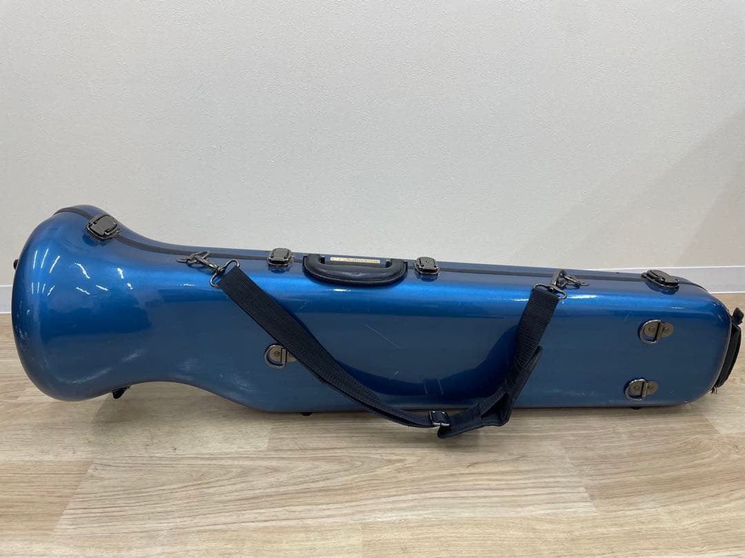 【12/16まで大幅値下げ中】CCシャイニーケース　トロンボーン　青ブルー