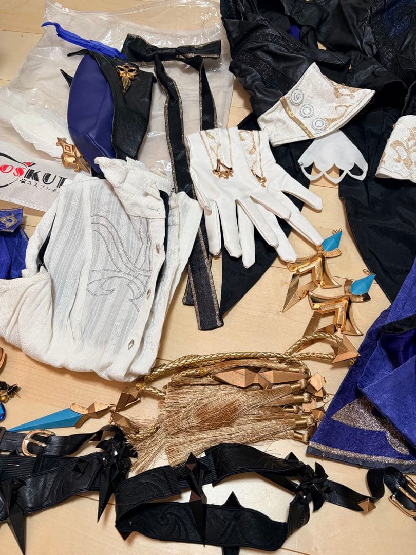 原神／クロリンデ／コスクター製Mサイズ＋三分妄想ウィッグ＆靴セット