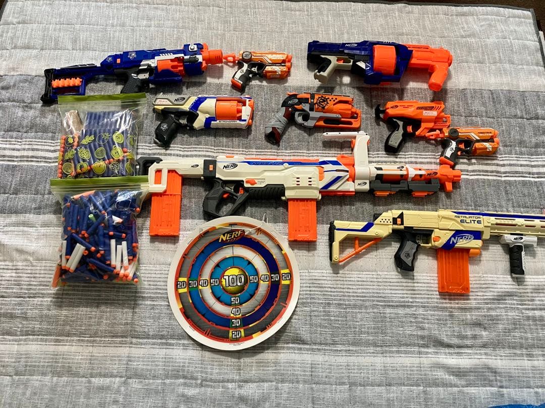 NERF 9点まとめ売り　レギュレイター　サージファイヤー　ストッケード　弾大量