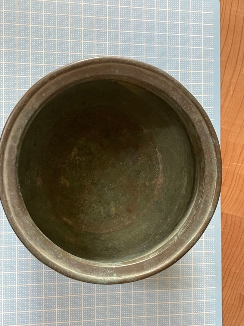 香炉？【m555 骨董品　銅　中国　唐銅　香炉　お香立　火鉢　手あぶり　レトロ】