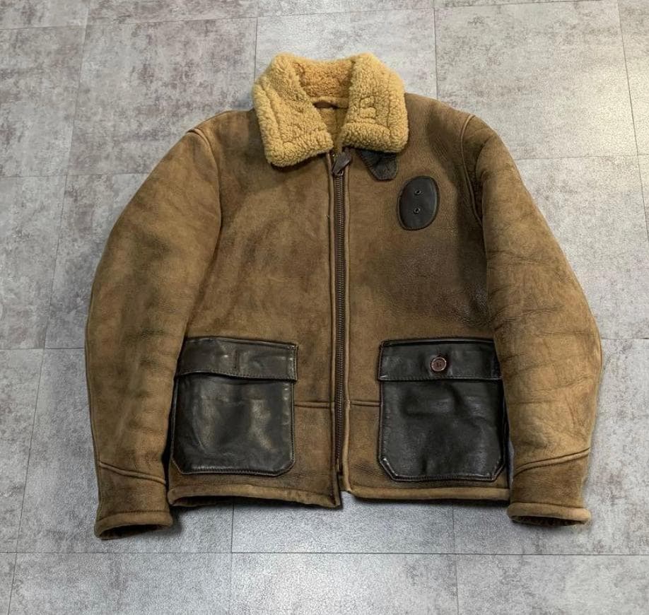 type b-3 90s schott USA製　mouton fli