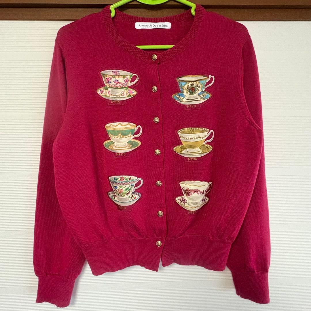 トップス  bone china decoupage cardigan