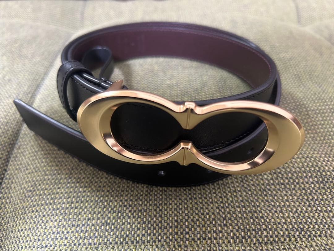 美品♡coachレザーベルト黒