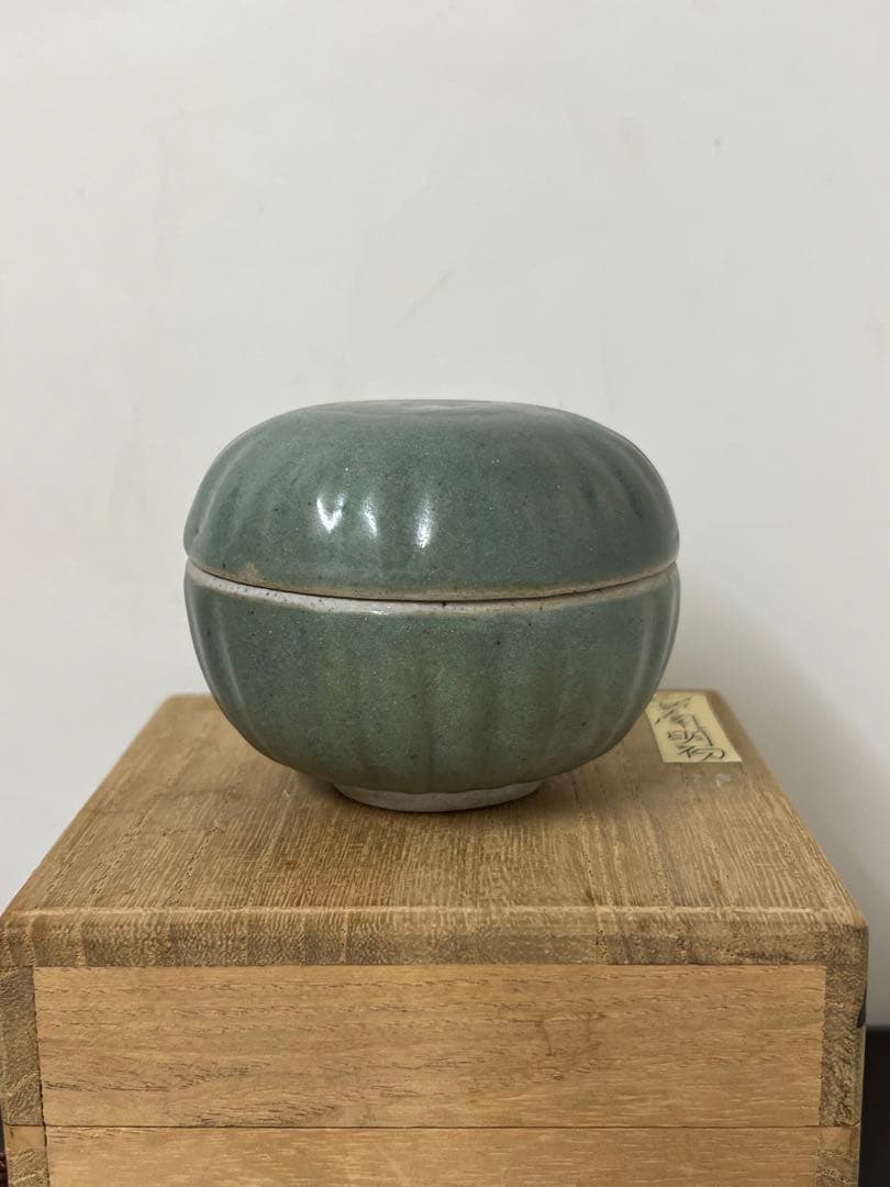 古美術•青磁香合•安南/明初　XG---008