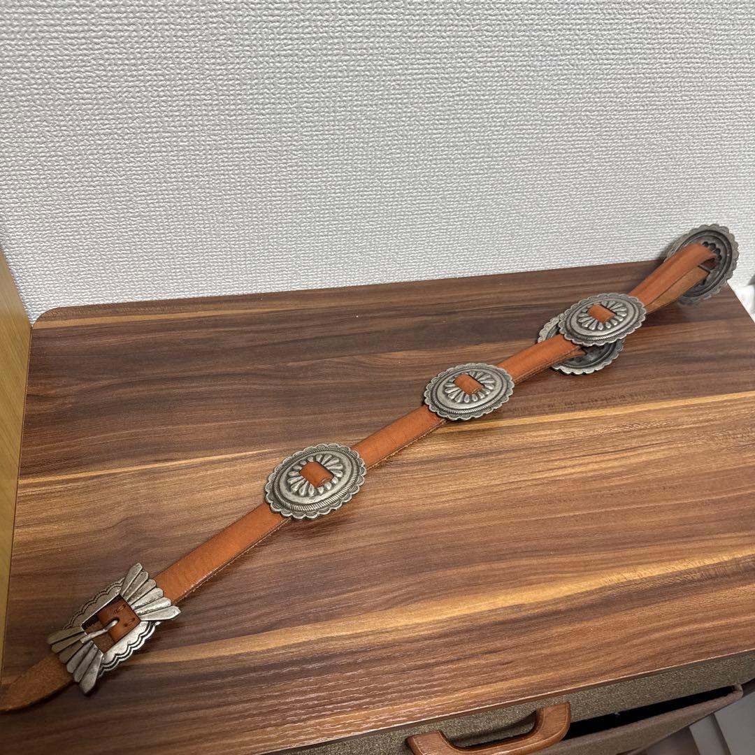 JOKER FIRENZE コンチョ レザーベルト 85cm レディース