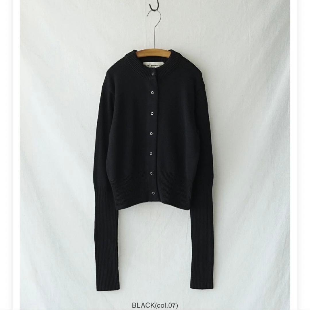 THE SHINZONE LONG RIB CARDIGAN ブラック