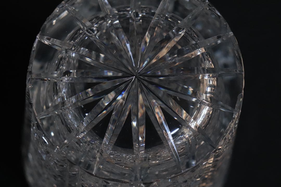 美品　ボヘミア　クリスタル大花瓶　送料込み251030