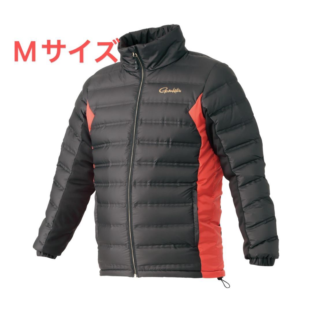 がまかつ　ダウンジャケット　GM3605 ブラック×レッド　Mサイズ