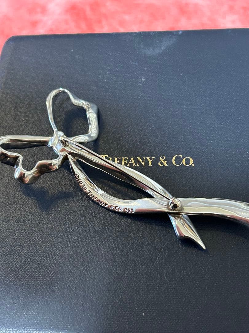 Tiffany & Co. オールドティファニー　シルバーリボンブローチ
