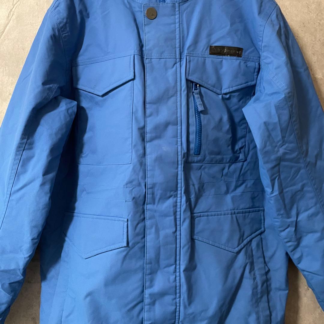Burtonバートンスキーウェアスノーボードジャケットパーカーフード付き青ブルー