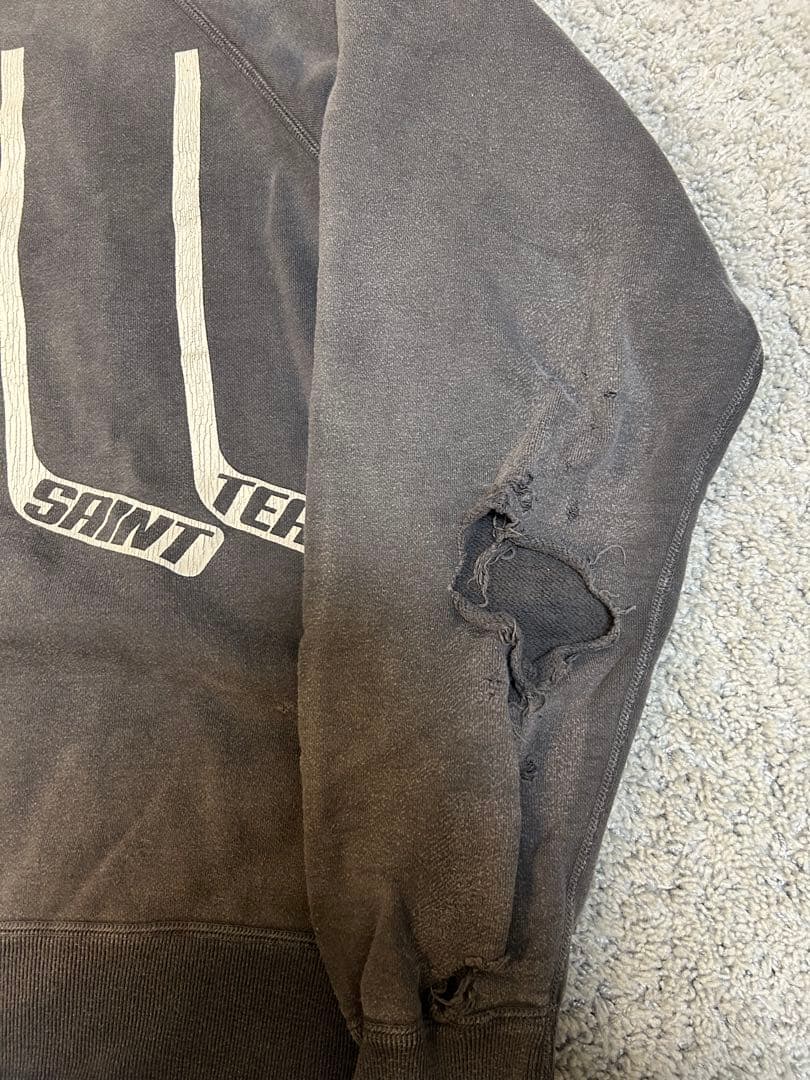 ©SAINT Mxxxxxx XL セントマイケル デニムティアーズ スウェット