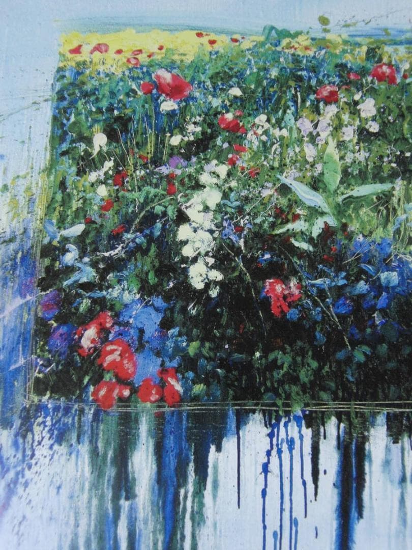 J.トレンツ・リャド、【フローレス】、希少な額装用画集より、状態良好、新品額装付