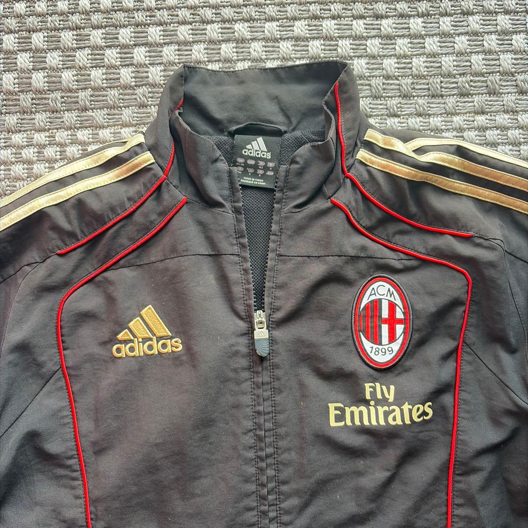 ACミラン ジャージセット adidas 黒　サイズS