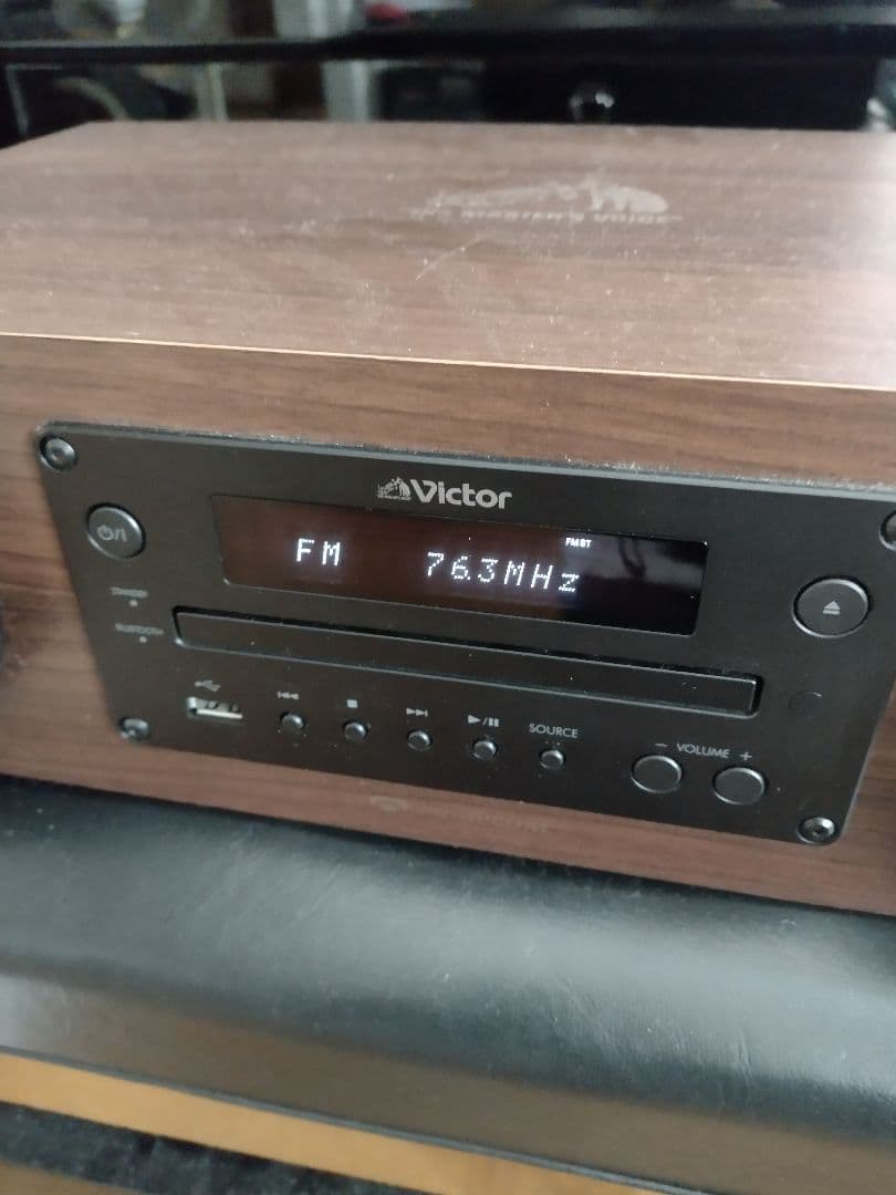 ビクター EX-D6 ウッドコーン CD FM BT USB リモコン 23年