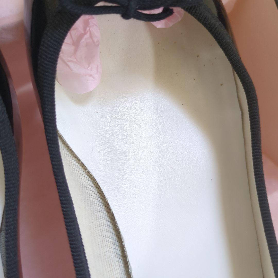 repetto ビーガンレザー バレエシューズ 黒 36