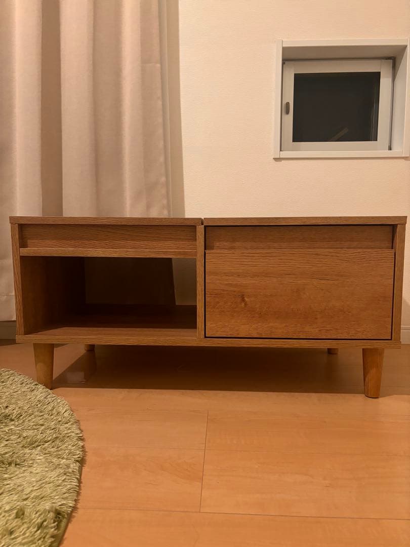 LOWYA テーブルドレッサー　ロータイプ鏡台　収納