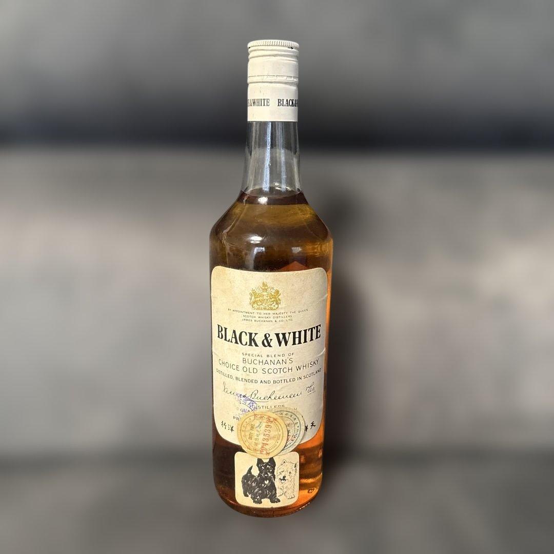 未開封　BLACK & WHITE スコッチウイスキー　古酒