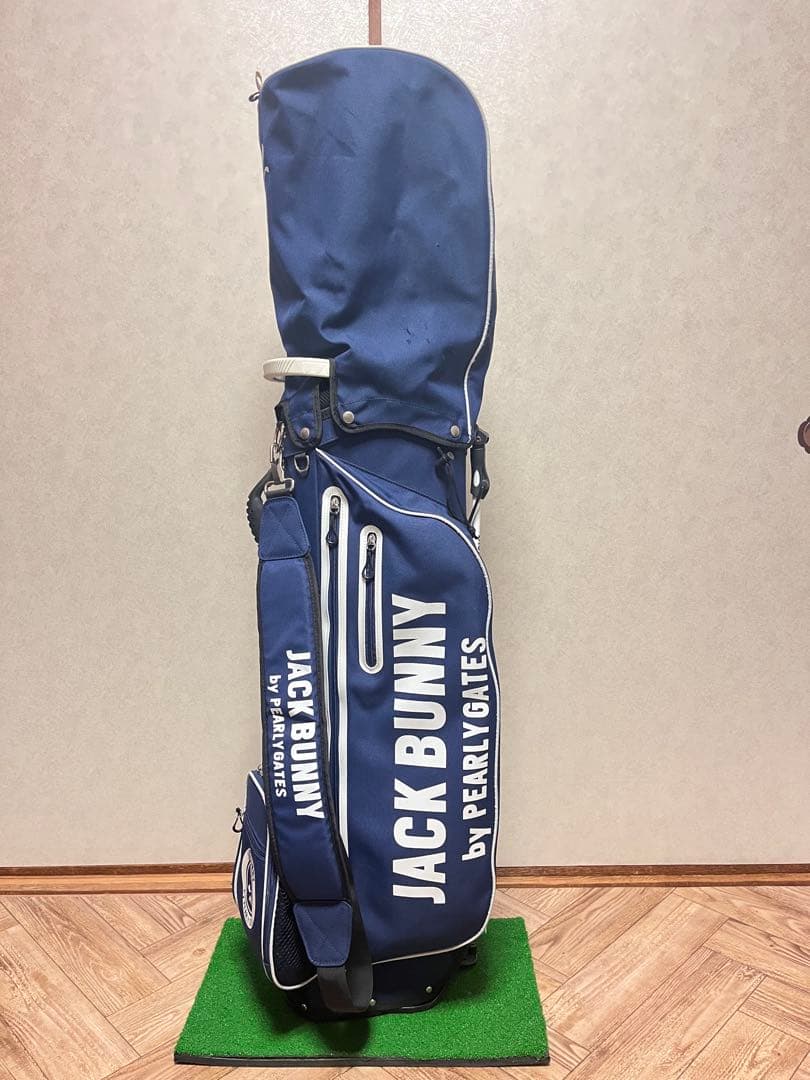 ジャックバニー キャディバッグ ネイビー 美品