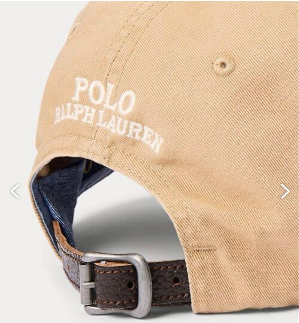 美品　ポロラルフローレン　ポロベアキャップ　ベージュ　ユニセックス