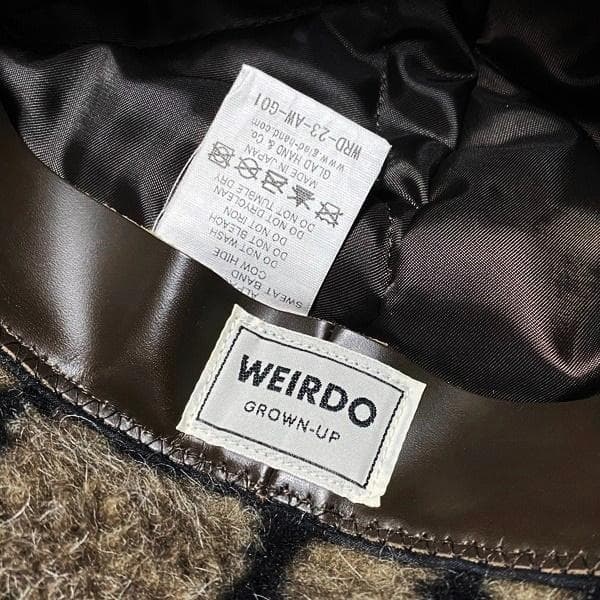 希少美品 WEIRDO デッキキャップ ネイビーL ステンシル イヤーマフ 防寒