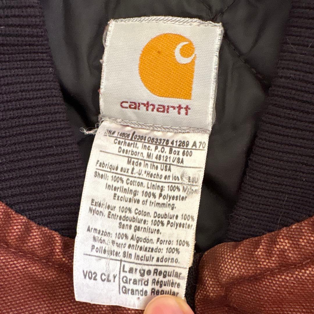 k*ス様 USA製！ Carhartt ブラウン ベスト L