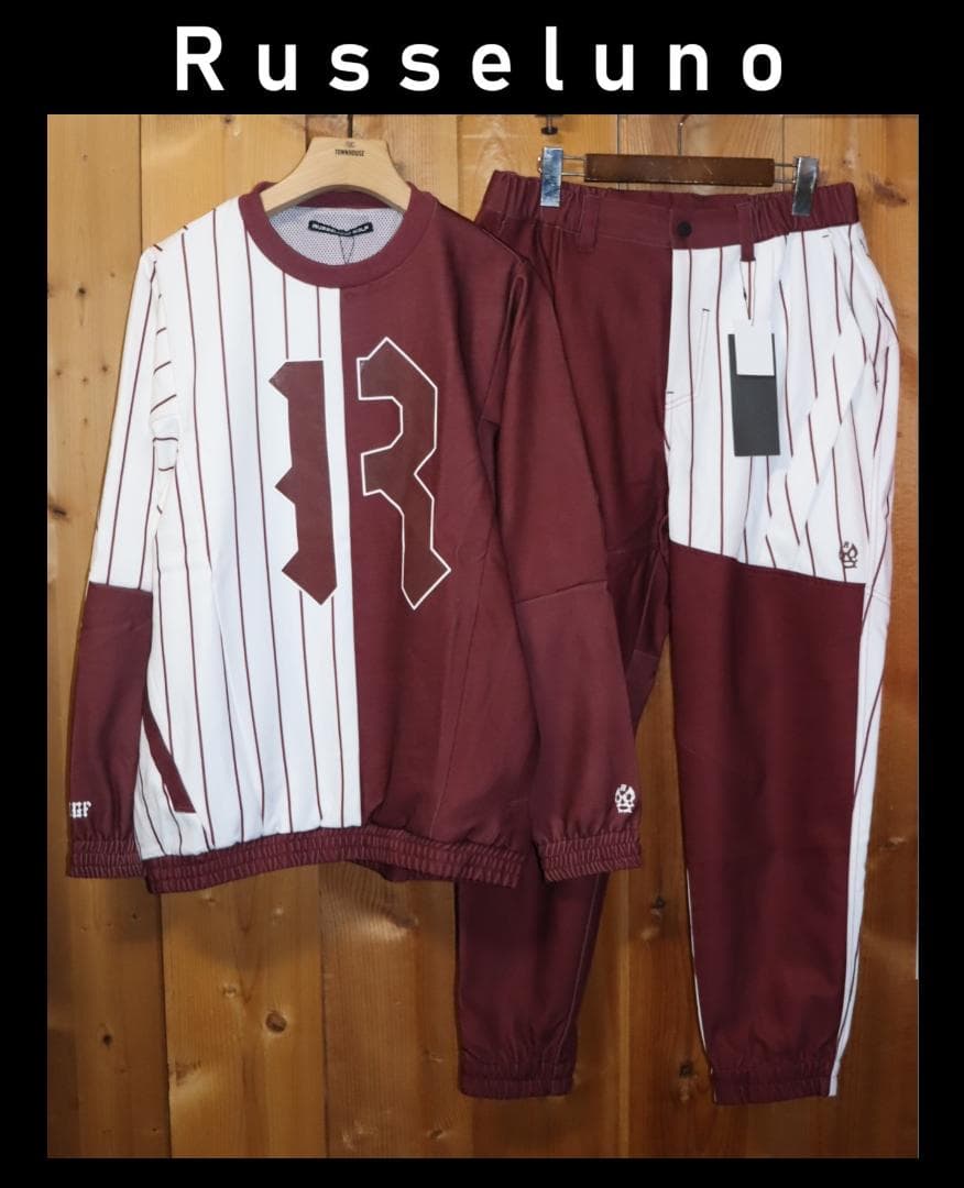 新品 ラッセルノ ゴルフ プルオーバー&ジョガーパンツ 上下セット 6/XL Ⓗ