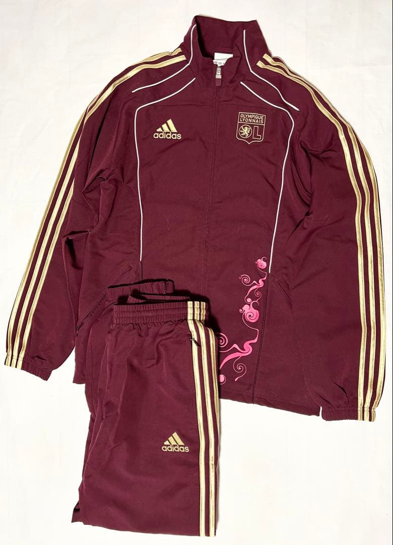 激レア　adidas オリンピック リヨン 上下 セットアップ S 希少