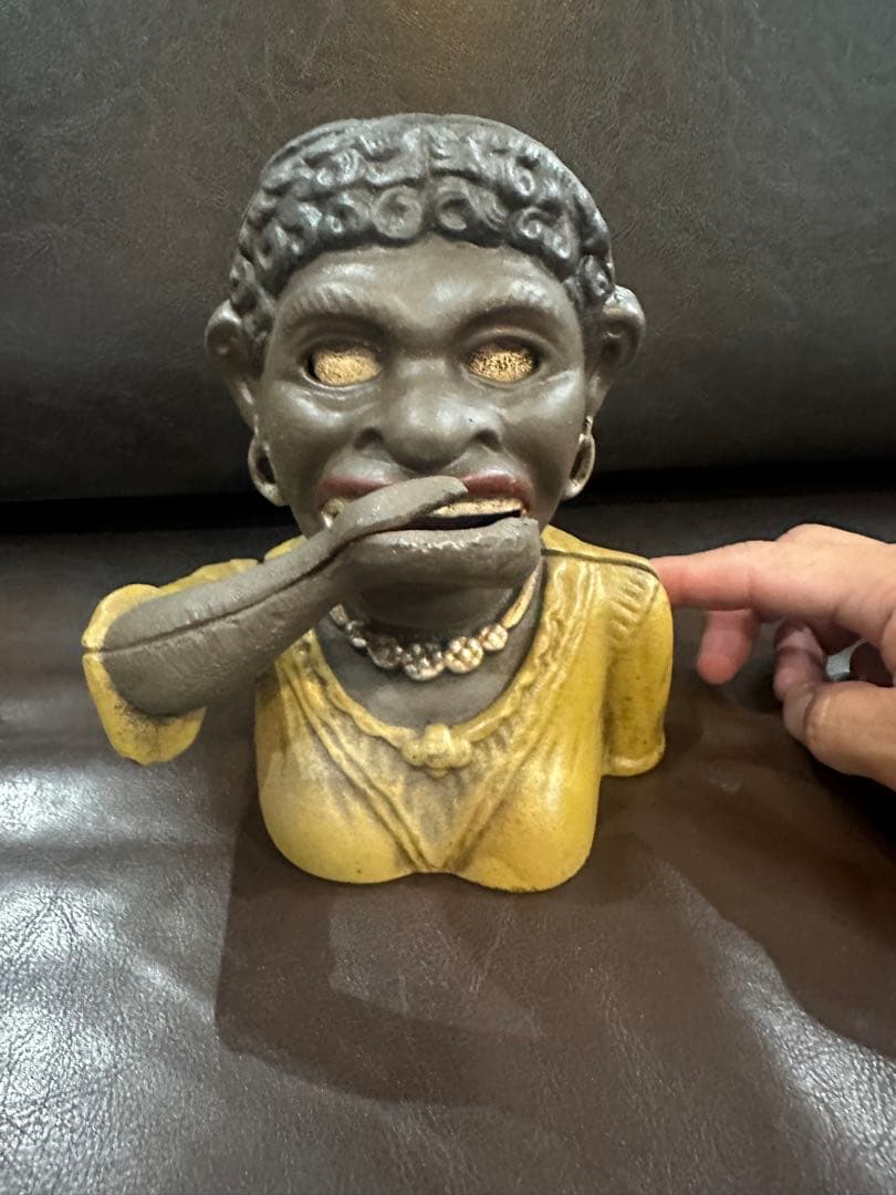 アンティーク雑貨 Cast Iron Dinah Mechanical Bank