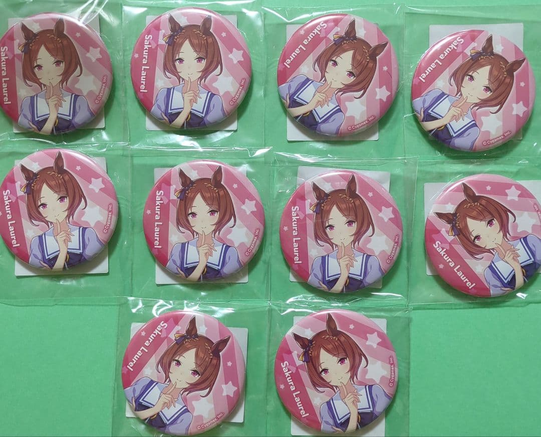 ウマ娘 サクラローレル 缶バッジ 制服ver